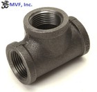 2  150 Female Npt Tee Black Malleable Iron Pipe Fitting Mi030941bmi