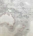 1845 Johnston Large Antique Map Australia  New Zealand  Pacific   North America