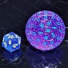 Purple blue D100 Hex 100 Sided Die  D100 Game Dice  100 Sides Dnd Rpg Ad d