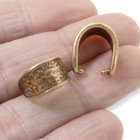 Copper Distressed Pinch Bails  4-pack Diy Pendant Hangers For Necklace Making