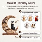 Personalized Pet Memorial 2d Flat Wooden Block  Custom Photo Dog Cat