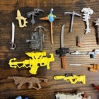 Mixed Lot Action Figure Accessories Hand Weapons Toys Parts Pieces Swords
