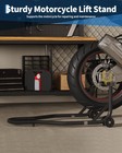 Heavy Duty Rear Motorcycle Stand Lift Rear Bracket   Black   1 Piece  with Glove