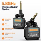 Pogolab 5 8ghz Audio Wireless Guitar System Transmitter Receiver 8 Channels