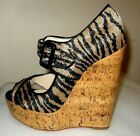 Christian Louboutin Brown Melides 140 Panama Tiger cork Print Size 36