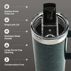 Tal Stainless Steel Mountaineer Travel Mug 20 Oz  Teal Speckle