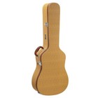 Glarry Dreadnought Acoustic Guitar Case Hard-shell Lockable Wood Case Faux Tweed