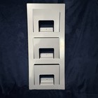 Ikea Skrissel Magazine Holder Rack - Silver Gray Metal - Discontinued Retro