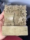Vintage Hand Carved Chinese Soapstone Bookend Pair 4 25   x5 5   x1 75   