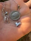 3 Hearts 925 Sterling Silver Dainty Anklet Bracelet 7 5   -9 5    Long 1 4g Estate