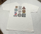 Rare Vintage Used 2008 Fuct Patches Men s T-shirt White Large Brunetti