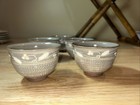  5  Lot Chawan Japanese Tea Bowl Matcha Kyo Kiyomizu Kyoto Japan Mishima Flowers