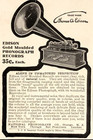 1904 Edison Phonograph Records Advertisement Gold Moulded Antique Print Ad