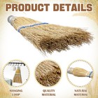 Suclain 4 Pcs 12 Inch Whisk Broom Hand Held Mini Corn Straw Yellow