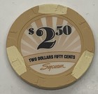 Sycuan Casino El Cajon California  2 50 Chip - Tan Cream H c
