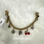 Coach Crystal Motif Chain Bag Charm Ccx41 Nwt