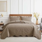 Embossed Floral Comforter Set Soft Reversible Queen Bedspread Quilt Bedding Sets