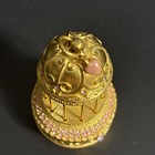 Estee Lauder Bird Cage Solid Perfume Compact Pleasures Fragrance Crystals Vtg
