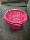 Vtg Tupperware Small Container Bowl   Starburst Lid Electric Purple Sheer 886-29
