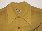 Vtg 1940s Rugby Knitting Mills Wool Shirt  Buffalo  Ny  Medium-large  Moth Holes