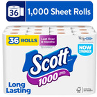 Scott 1000 1-ply Toilet Paper  36 Rolls  1 000 Sheets Per Roll