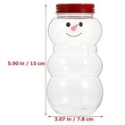 Tofficu Christmas Snowman Candy Jars  10pcs Clear 15x7 8x7 8cm  Transparent