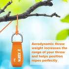 X Xben Arborist Throw Line Kit With Slick Rope  Throw Weight  Reflective Storage