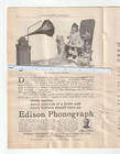 1907 Edison Phonograph Magazi  Ad the Christmas Matinee national amberol Records