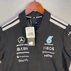 Adidas Mercedes-amg Petronas F1 Team Engineers Polo Shirt Men s Medium Black