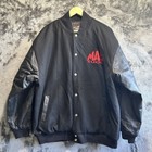Mac Tools Nascar Chase Authentics Varsity Jacket Mens Xl Leather Sleeve Wool