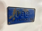 Vtg 1958 Muncie Indiana Bike Bicycle License Plate