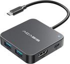 Acasis 10gbps Usb Hub Multiport Adapter 4k Hdmi 100w Power Delivery For Macbook