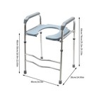 Adjustable Raised Toilet Seat Riser W  Arms For Elderly Handicap Bathroom New