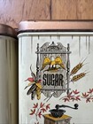 Chenco Vintage Metal Flour  Sugar  Tea Canister Set Made In Usa