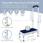 Bedside Steps High Bed Step Stool With Handle 400 Lb Capacity Non-slip