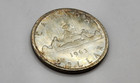 1963 Canada 1 Dollar Silver Coin - Elizabeth Ii 1st Portrait - Km 54