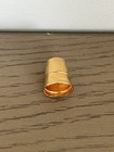 Lillian Vernon Gold Tone Collectible Sewing Thimble W  Christmas Tree 1978