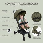 Lightweight Travel Stroller For Baby   Toddlers - Easy Fold   Compact Stroller W