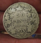 1881 Canada Silver 50 Cents