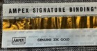 Lot Of 7 Genuine Goldmark 23k Ampex Gold Foil Signature Binding - New