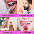 1pc Stainless Steel Tongue Scraper Reusable Oral Cleaner Fresh Breath Portable