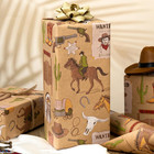 Rodeo Kraft Wrapping Paper Roll - 17in X 32 8ft Old Wild West Style Gift Wrap Wi