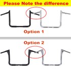 10  12  14  Rise Meathook Ape Hanger Handlebar For Harley Electra Street Glide