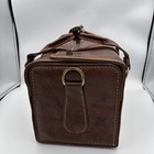 Vintage Leather Camera lens flash Travel storage case accessory Bag No Strap