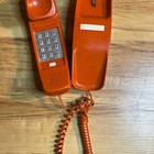 Vintage Western Electric Bell Trimline Desk Push Button Telephone Burnt Orange