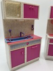 Lot Vintage Goldlok Barbie Size Kitchen 2 Pc Sink Oven Stove Island Geoffrey Inc