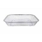 11-1 2  X 8-1 2  Stainless Steel Rectangle Colander Wire Basket Fruit Strainer