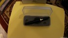 Nib Fisher Space Pen  Matte Black Bullet Pen W  Shuttle Emblem  3 75  Closed