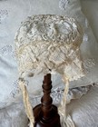 Antique Lace Baby Bonnet Chemical Lace