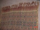 Vintage Sulawesi Indonesian Ikat Weaving Geometric Design 68 By 44 Inches